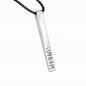 Entdecken Sie unsere nordische Mythologie-Kollektion! Lassen Sie Ihren Namen in Runen personalisieren. Unser Stäbchen Kettenanhänger aus Abenberg ein Handgefertigter Kettenanhänger  aus Silber 935 mit einer Kette aus Lederband, jedes Stück ein Unikat. Las